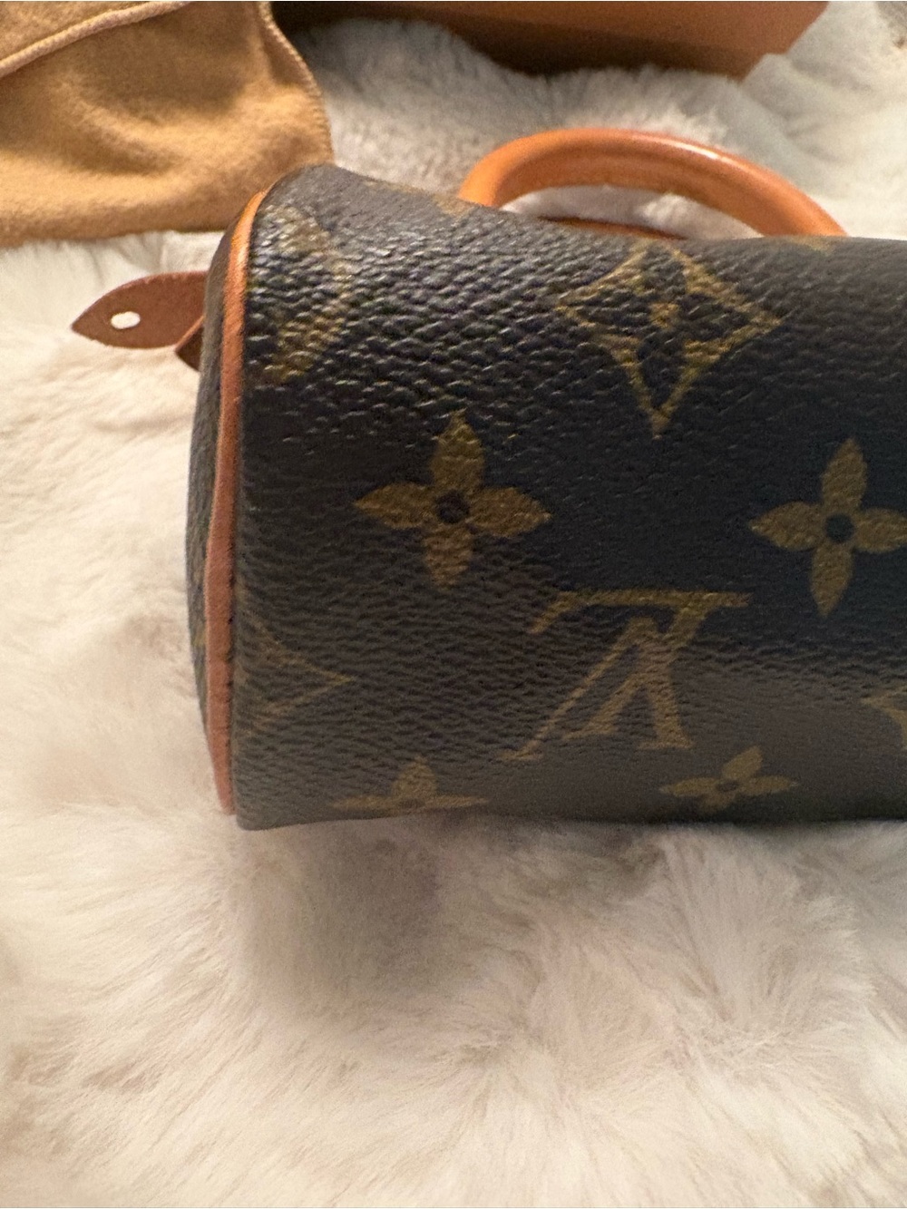 Louis Vuitton Brown and Tan Monogram Nano Bag - Picture 13 of 16